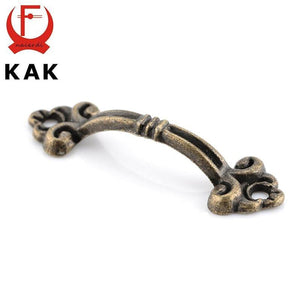 Planet Gates 371104 10pcs KAK Handles Knobs Pendants Flowers For Drawer Wooden Jewelry Box Furniture Hardware Bronze Tone Handle Cabinet Pulls