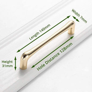 Planet Gates 371104 128mm European Style Bright Gold Cabinet Handles Drawer Knobs Kitchen Handle Cupboard Door Pulls Furniture Handle Cabinet Hardware