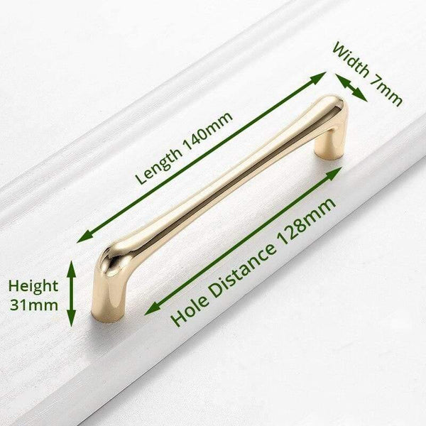 Planet Gates 371104 128mm European Style Bright Gold Cabinet Handles Drawer Knobs Kitchen Handle Cupboard Door Pulls Furniture Handle Cabinet Hardware