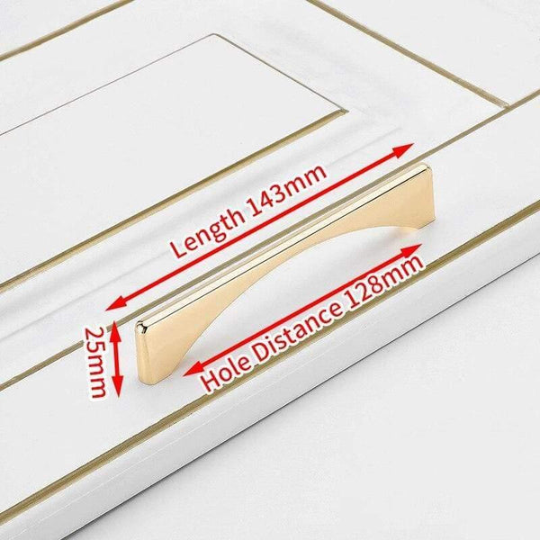 Planet Gates 371104 128mm Nordic Bright Gold Cabinet Handles Solid Drawer Knobs Kitchen Handles Cupboard Door Pulls Furniture Handle Cabinet Hardware
