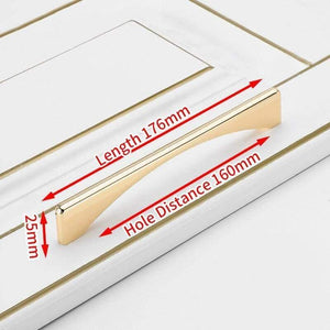 Planet Gates 371104 160mm Nordic Bright Gold Cabinet Handles Solid Drawer Knobs Kitchen Handles Cupboard Door Pulls Furniture Handle Cabinet Hardware