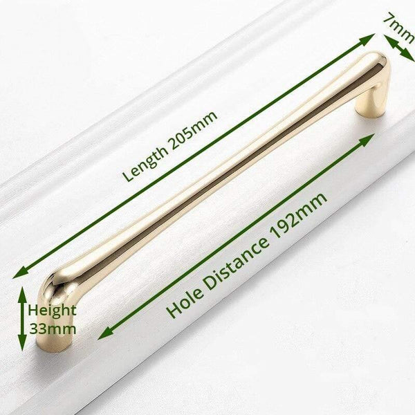 Planet Gates 371104 192mm European Style Bright Gold Cabinet Handles Drawer Knobs Kitchen Handle Cupboard Door Pulls Furniture Handle Cabinet Hardware