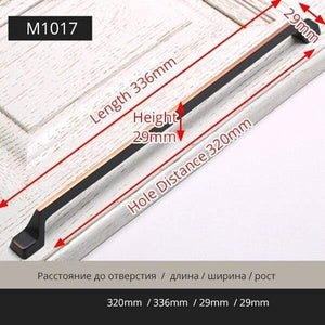 Planet Gates 371104 320mm American Style Black Cabinet Knobs And Handles Zinc Alloy Kitchen Handle Door Pulls Furniture Handle Hardware