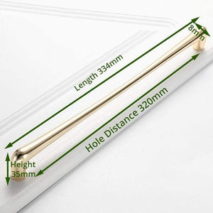 Planet Gates 371104 320mm European Style Bright Gold Cabinet Handles Drawer Knobs Kitchen Handle Cupboard Door Pulls Furniture Handle Cabinet Hardware