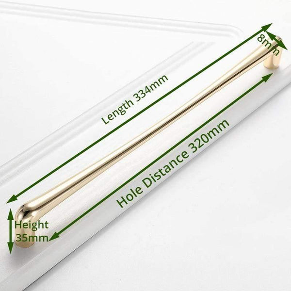 Planet Gates 371104 320mm European Style Bright Gold Cabinet Handles Drawer Knobs Kitchen Handle Cupboard Door Pulls Furniture Handle Cabinet Hardware
