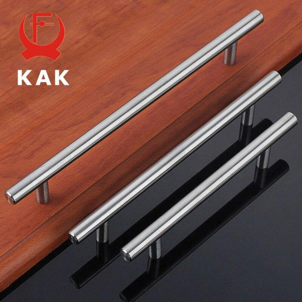 Planet Gates 371104 4" ~ 24'' Stainless Steel Handles Diameter 10mm Kitchen Door Cabinet T Bar Straight Handle Pull Knobs Furniture Hardware