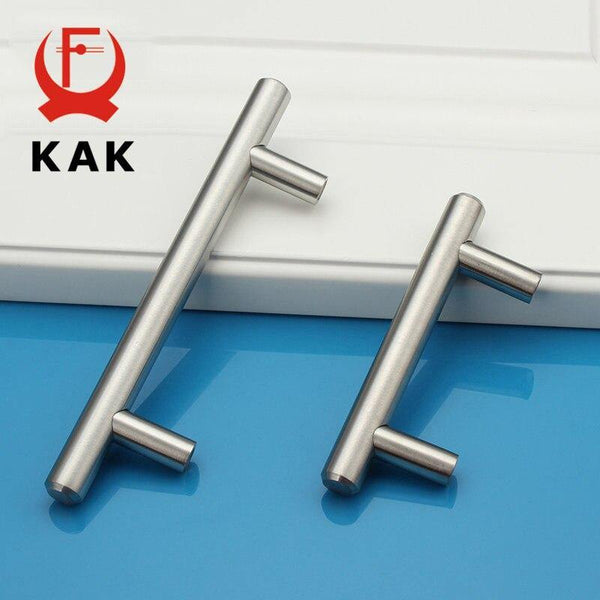 Planet Gates 371104 4" ~ 24'' Stainless Steel Handles Diameter 10mm Kitchen Door Cabinet T Bar Straight Handle Pull Knobs Furniture Hardware