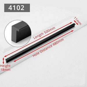 Planet Gates 371104 4102-480 Fashion Black Hidden Cabinet Handles Aluminum Alloy Kitchen Handles Cupboard Pulls Drawer Knobs Furniture Room Door Hardware