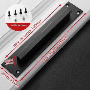 Planet Gates 371104 5023 Black Fashion Black Cabinet Handles Aluminum Alloy Kitchen Door Handles Cupboard Pulls Drawer Knobs Furniture Room Door Hardware