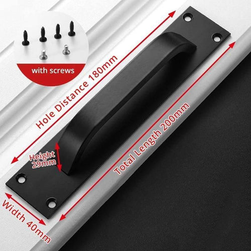 Planet Gates 371104 5705 Black Fashion Black Cabinet Handles Aluminum Alloy Kitchen Door Handles Cupboard Pulls Drawer Knobs Furniture Room Door Hardware