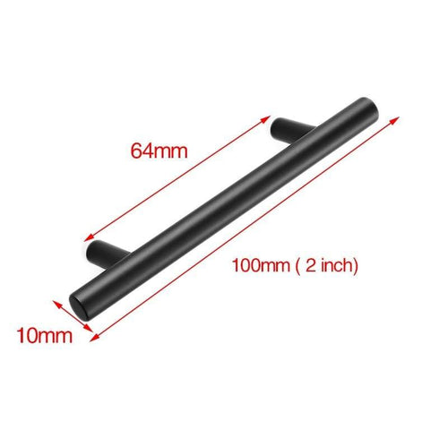 Planet Gates 371104 64mm - 4 inch 2" ~ 24" Kitchen Door T Bar Pull Straight Handle Knobs Cabinet Pull Diameter 10mm Stainless Steel Handles Furniture Hardware