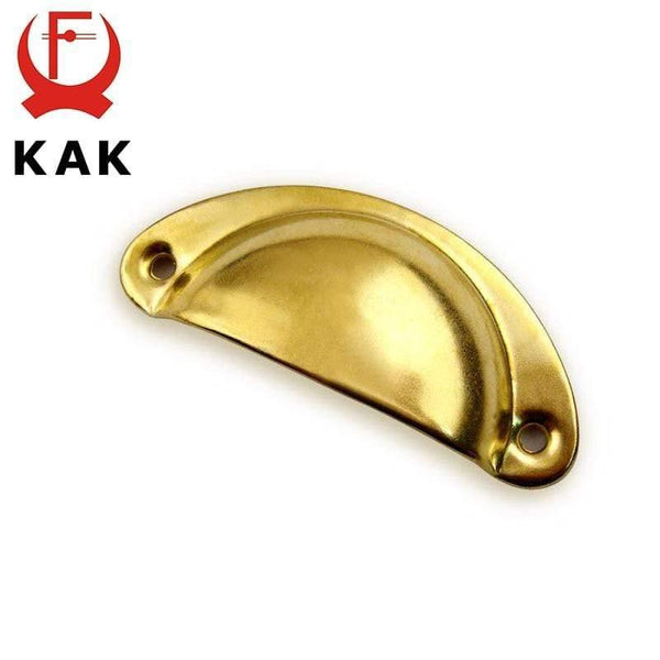 Planet Gates 371104 8PCS Bronze Metal Handles 50x20mm ZAKKA Box Pulls Mini Drawer Knobs Shell Cabinet Handle Antique Brass Furniture Handle