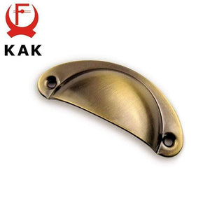 Planet Gates 371104 8PCS Bronze Metal Handles 50x20mm ZAKKA Box Pulls Mini Drawer Knobs Shell Cabinet Handle Antique Brass Furniture Handle