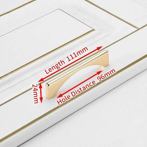 Planet Gates 371104 96mm Nordic Bright Gold Cabinet Handles Solid Drawer Knobs Kitchen Handles Cupboard Door Pulls Furniture Handle Cabinet Hardware