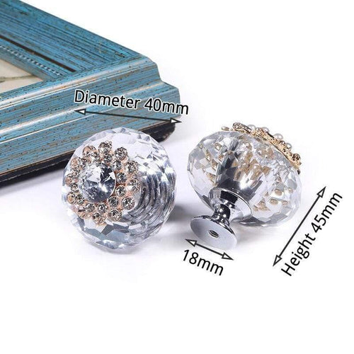 Planet Gates 371104 A Crystal Furniture Knobs Cabinet Handles Colorful Fashion Dresser Pulls Drawer Knobs Kitchen Handles Furniture Hardware