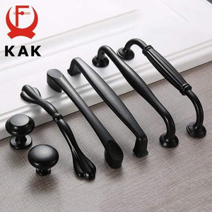 Planet Gates 371104 American Style Black Cabinet Handles Solid Aluminum Alloy Kitchen Cupboard Pulls Drawer Knobs Furniture Handle Hardware