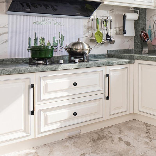 Planet Gates 371104 American Style Black Cabinet Knobs And Handles Zinc Alloy Kitchen Handle Door Pulls Furniture Handle Hardware