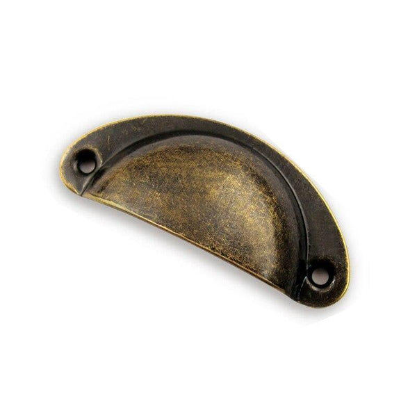 Planet Gates 371104 antique bronze 8PCS Bronze Metal Handles 50x20mm ZAKKA Box Pulls Mini Drawer Knobs Shell Cabinet Handle Antique Brass Furniture Handle