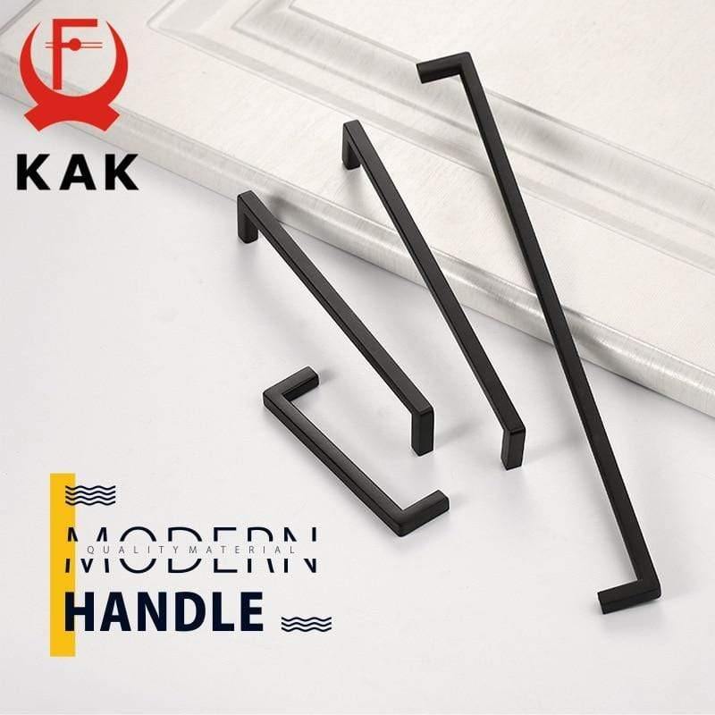 Planet Gates 371104 Black Cabinet Knobs And Handles Gold Kitchen Cupboard Door Pulls Square Drawer Door Handle Furniture Handle Door Hardware