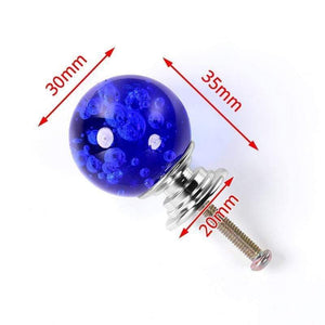 Planet Gates 371104 Blue 30mm Crystal Ball Furniture Knobs Kitchen Cupboard Door Pulls Drawer Knobs Cabinet Handles Wardrobe Door Handle Hardware