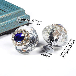 Planet Gates 371104 C Crystal Furniture Knobs Cabinet Handles Colorful Fashion Dresser Pulls Drawer Knobs Kitchen Handles Furniture Hardware