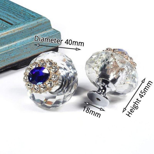 Planet Gates 371104 C Crystal Furniture Knobs Cabinet Handles Colorful Fashion Dresser Pulls Drawer Knobs Kitchen Handles Furniture Hardware