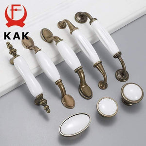 Planet Gates 371104 Ceramic Cabinet Knobs And Handles Vintage Bronze Kitchen Handle Drawer Wardrobe Door Pulls Furniture Handle Cabinet Hardware
