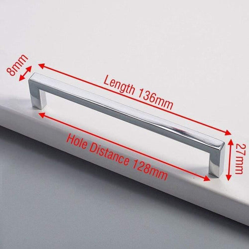 Planet Gates 371104 Chrome 128mm Black Cabinet Knobs And Handles Gold Kitchen Cupboard Door Pulls Square Drawer Door Handle Furniture Handle Door Hardware