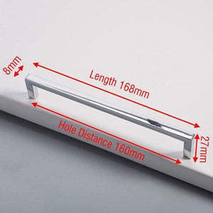 Planet Gates 371104 Chrome 160mm Black Cabinet Knobs And Handles Gold Kitchen Cupboard Door Pulls Square Drawer Door Handle Furniture Handle Door Hardware