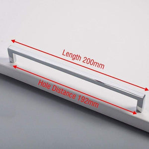 Planet Gates 371104 Chrome 192mm Black Cabinet Knobs And Handles Gold Kitchen Cupboard Door Pulls Square Drawer Door Handle Furniture Handle Door Hardware