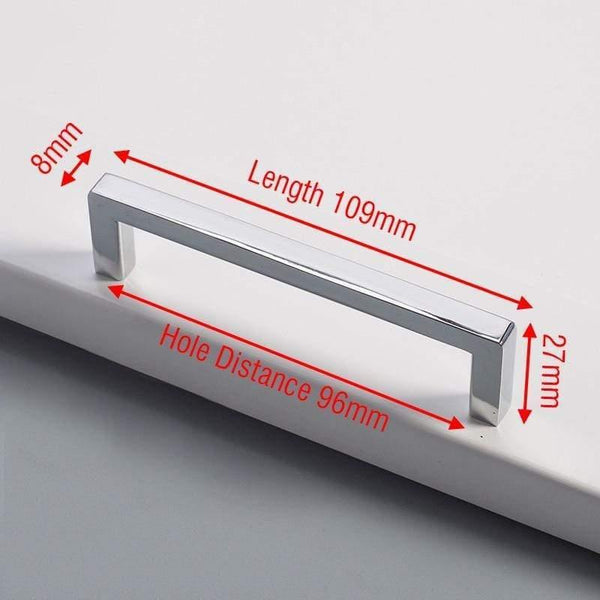 Planet Gates 371104 Chrome 96mm Black Cabinet Knobs And Handles Gold Kitchen Cupboard Door Pulls Square Drawer Door Handle Furniture Handle Door Hardware