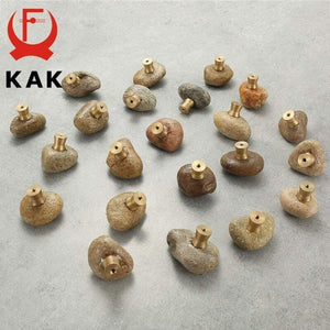 Planet Gates 371104 Cobblestone Natural Stone Cabinet Knobs Individual Dresser Pulls  Kitchen Handle Drawer Knobs Furniture Handle Hardware