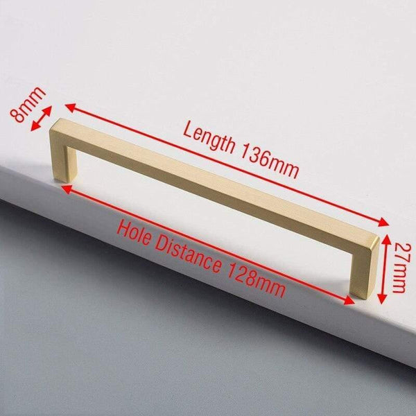 Planet Gates 371104 Copper 128mm Black Cabinet Knobs And Handles Gold Kitchen Cupboard Door Pulls Square Drawer Door Handle Furniture Handle Door Hardware