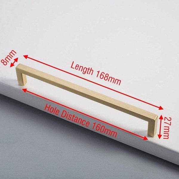 Planet Gates 371104 Copper 160mm Black Cabinet Knobs And Handles Gold Kitchen Cupboard Door Pulls Square Drawer Door Handle Furniture Handle Door Hardware