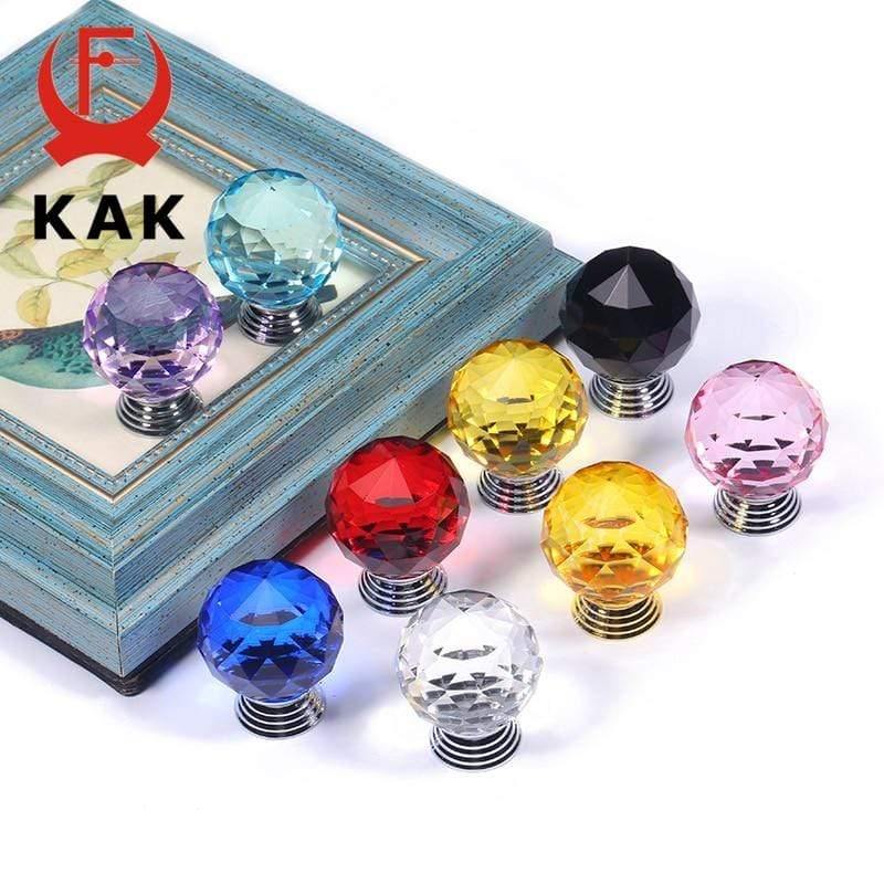 Planet Gates 371104 Crystal Handles Kitchen Cabinet Knob Colorful Crystal Ball Dresser Pulls Drawer Knobs Kitchen Handles Furniture Hardware