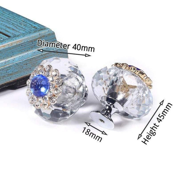 Planet Gates 371104 D Crystal Furniture Knobs Cabinet Handles Colorful Fashion Dresser Pulls Drawer Knobs Kitchen Handles Furniture Hardware