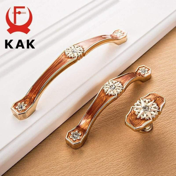 Planet Gates 371104 European Style Gold Cabinet Knobs And Handles Red Amber Kitchen Handle Drawer Pulls Furniture Handle Hardware