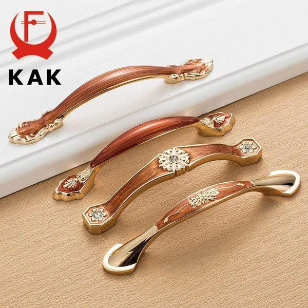 Planet Gates 371104 European Style Gold Cabinet Knobs And Handles Red Amber Kitchen Handle Drawer Pulls Furniture Handle Hardware