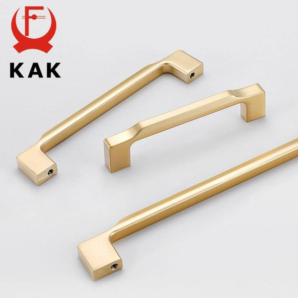 Planet Gates 371104 Fashion Gold Cabinet Handles Solid Zinc Alloy Kitchen Cupboard Pulls Drawer Knobs Furniture Handle Door Hardware Decoration