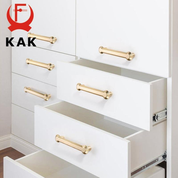 Planet Gates 371104 Fashion Gold Cabinet Handles Solid Zinc Alloy Kitchen Cupboard Pulls Drawer Knobs Furniture Handle Door Hardware Decoration
