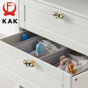 Planet Gates 371104 Gold Crystal Knobs Kitchen Cabinet Handles Shoebox Closet Door Pulls Drawer Knobs Wardrobe Pullers with Screws Hardware