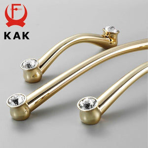Planet Gates 371104 Gold Crystal Knobs Kitchen Cabinet Handles Shoebox Closet Door Pulls Drawer Knobs Wardrobe Pullers with Screws Hardware