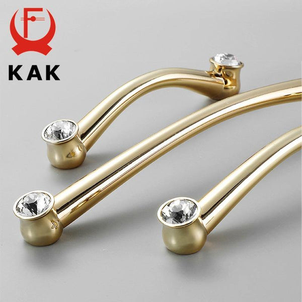 Planet Gates 371104 Gold Crystal Knobs Kitchen Cabinet Handles Shoebox Closet Door Pulls Drawer Knobs Wardrobe Pullers with Screws Hardware