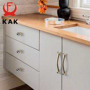 Planet Gates 371104 Gold Crystal Knobs Kitchen Cabinet Handles Shoebox Closet Door Pulls Drawer Knobs Wardrobe Pullers with Screws Hardware