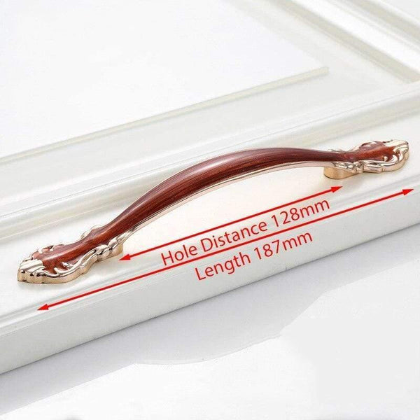 Planet Gates 371104 Handle-2009-128RA European Style Gold Cabinet Knobs And Handles Red Amber Kitchen Handle Drawer Pulls Furniture Handle Hardware