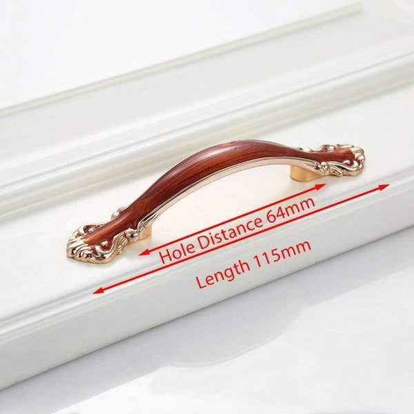 Planet Gates 371104 Handle-2009-64RA European Style Gold Cabinet Knobs And Handles Red Amber Kitchen Handle Drawer Pulls Furniture Handle Hardware