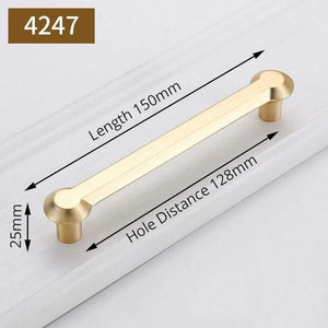 Planet Gates 371104 Handle-4247-128G Fashion Gold Cabinet Handles Solid Zinc Alloy Kitchen Cupboard Pulls Drawer Knobs Furniture Handle Door Hardware Decoration