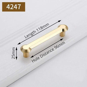 Planet Gates 371104 Handle-4247-96G Fashion Gold Cabinet Handles Solid Zinc Alloy Kitchen Cupboard Pulls Drawer Knobs Furniture Handle Door Hardware Decoration