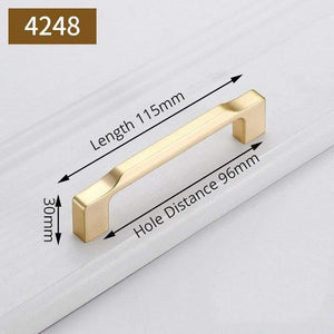 Planet Gates 371104 Handle-4248-96G Fashion Gold Cabinet Handles Solid Zinc Alloy Kitchen Cupboard Pulls Drawer Knobs Furniture Handle Door Hardware Decoration