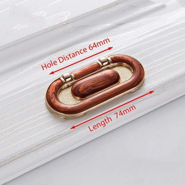 Planet Gates 371104 Handle-5806-64RA European Style Gold Cabinet Knobs And Handles Red Amber Kitchen Handle Drawer Pulls Furniture Handle Hardware